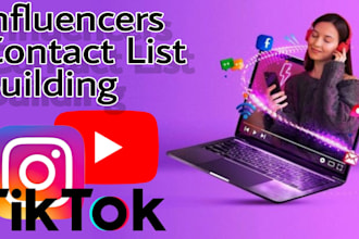 find tiktok, instagram and youtube influencers for influencers marketing