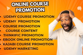 do udemy course promotion, udemy sales funnel, online kajabi course promotion