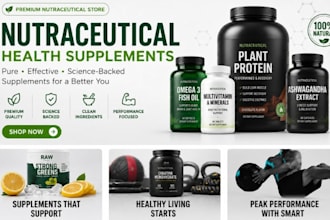 design nutraceutical shopify peptide sarms store health supplement website