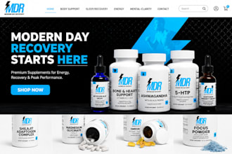 design nutraceutical shopify peptide sarms store health supplement website