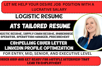 write logistics resume, supply chain warehouse operations and procurement resume