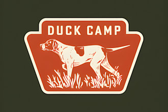 design duck hunting club logo in 1 day