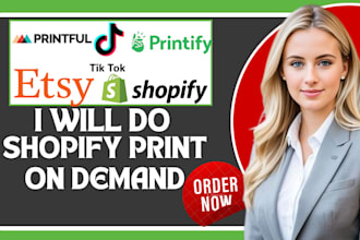 do shirt design, etsy shop, shopify store print on demand printful printify etsy