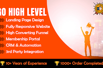 go high level funnel and landing page expert