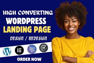 wordpress website design, wordpress, carrd website, wordpress landing page, wix