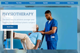 design physiotherapy website physical therapy website clinic and healthcare site