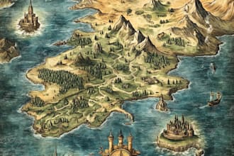 create your fantasy map, worldmap, battlemap for dnd etc