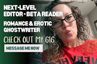 beta reader line development editor for adult fiction, romantasy erotic novels