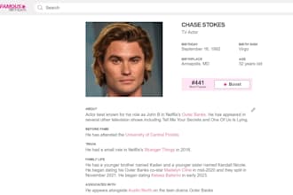 create and boost active famous birthday profile for you and your family