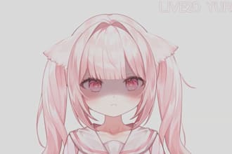 create live 2d rigging, vtuber model, live 2d vtuber model, live 2d