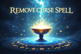 remove curse, blockage, black magic, hex, negative energy, bad luck, evil spirit