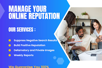 do online reputation management to suppress defamatory negative article links