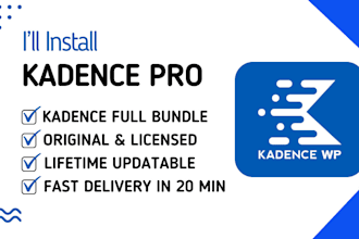 install kadence pro theme, kadence blocks pro updatable