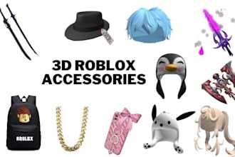 create 3d roblox accessories, roblox ugc, roblox, 3d model, ugc, roblox model