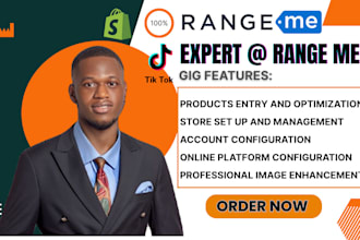 upload your products to rangeme,poshmark,faire,,shopify store profile SEO