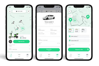 develop carpooling app, ridesharing app, car rental app with admin panel