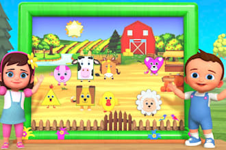 create 2d educational website html5 game and android game for kids