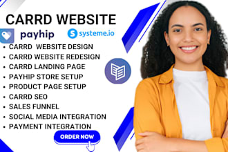 design carrd website carrd website redesign carrd landing page payhip systemeio
