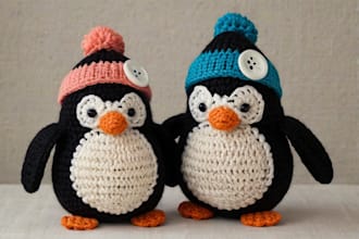 write a detailed crochet pattern, amigurumi pattern, knitting for online store
