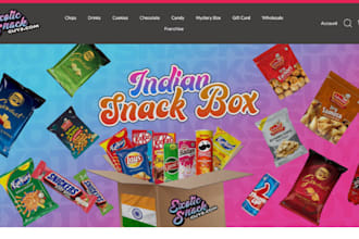 design hot selling snack shopify sandwich store ice cream website candy store