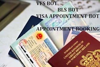 bls vfs appointment bot, vfs bot visa appointment booking bot tls autofill bot