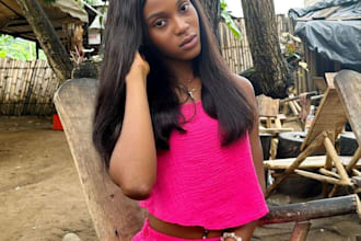 be dynamic female model for product or brand, fashion model, ugc creator, yoga