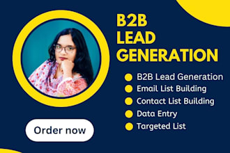 do b2b lead generation for targeted leads, email list