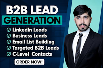 do b2b linkedin lead generation, and prospect email lead list building