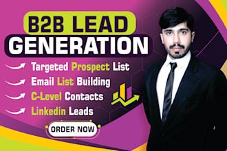 do b2b linkedin lead generation, and prospect email lead list building