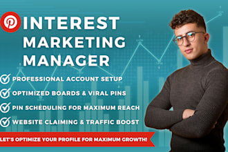 be your pinterest marketing manager, design seo optimized pins and boards