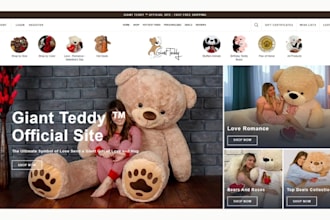 design teddy bear shopify store teddy bear dropshipping store teddy bear website