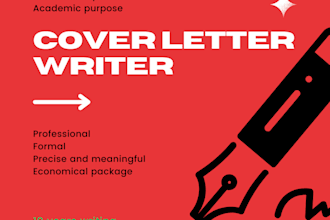 write professional cover letter for you
