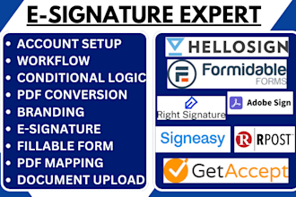 setup jotform sign hellosign rightsignature adobe sign signeasy getaccept rpost