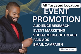 promote and market eventbrite, conference, webinar, events