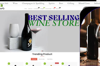 design wine shopify store liquor red store winery website beverages wine website