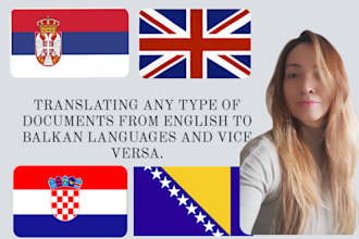 translate english to  serbian, croatian and bosnian