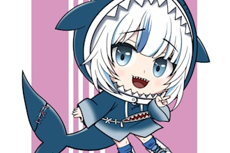 draw anime chibi art illustration