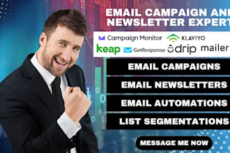 setup email campaign newsletter getresponse monitor klaviyo keap drip mailerlite