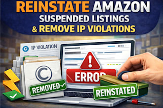 reinstate amazon suspended listings and remove amazon account ip violations