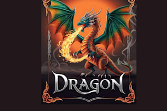 design high quality dragon logo for your business with 24 hours
