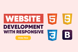 create a professional, responsive website using HTML5, CSS and bootstrap