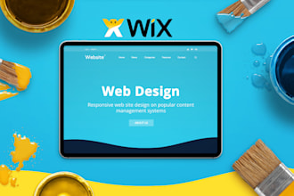 design wix business website, ecommerce, or landing page