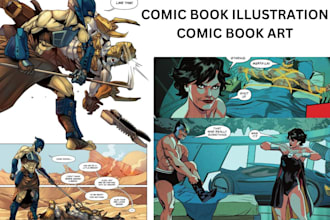create comic storyboard comic strip comic book illustration  cartoon character