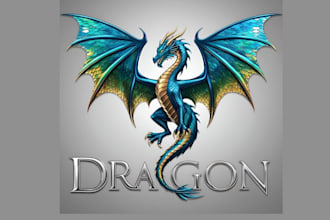 design high quality dragon logo with unlimited revision