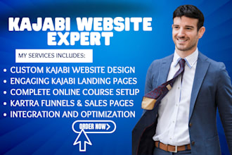 kajabi website design, kajabi landing page, kajabi online course, kartra