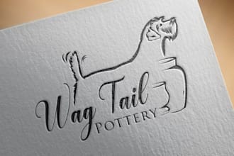 design a clean unique animal dog and veterinary logo