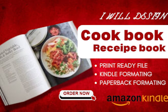 write, format, design vegan food menu, cookbook recipe book, diet meal plan
