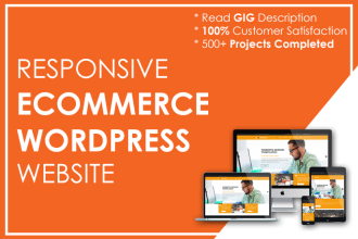 design responsive ecommerce wordpress website