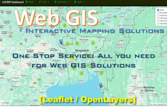develop webgis, gis analysis, mapping, gis database