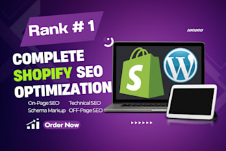 do advance shopify SEO optimization wordpress website onpage